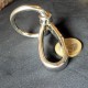 Swivel metal hook for bag, 7 cms, with a ring