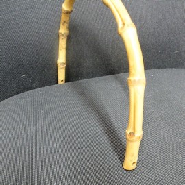 Paire Anses sac bambou poignée 22 cm.