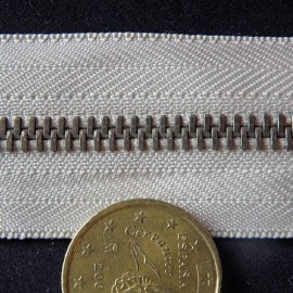 Fermeture glissière métal 7 mm sac maroquinerie, au mètre