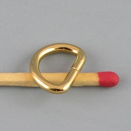 Buckle mini "D" ring, dee, half ring, 14 mm